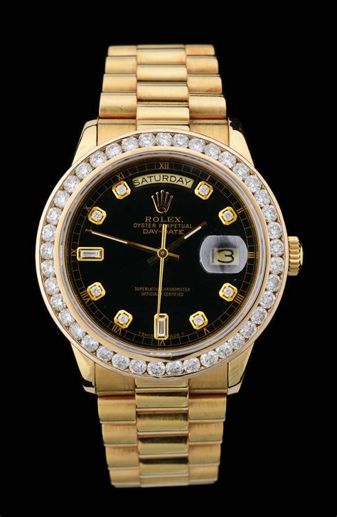 rolex gold black inside|18k gold rolex with diamonds.